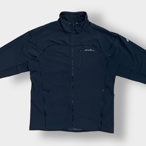 Eddie Bauer ナイロンジャケット ジップアップ フルジップ ジャンパー ブルゾン ワンポイントロゴ ライトアウター TXL ビッグサイズ アウトドア エディーバウアー us古着