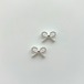 ribon pearts / silver /2個売り