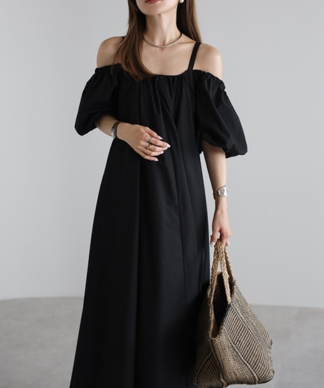 2WAYスリーブAラインワンピース