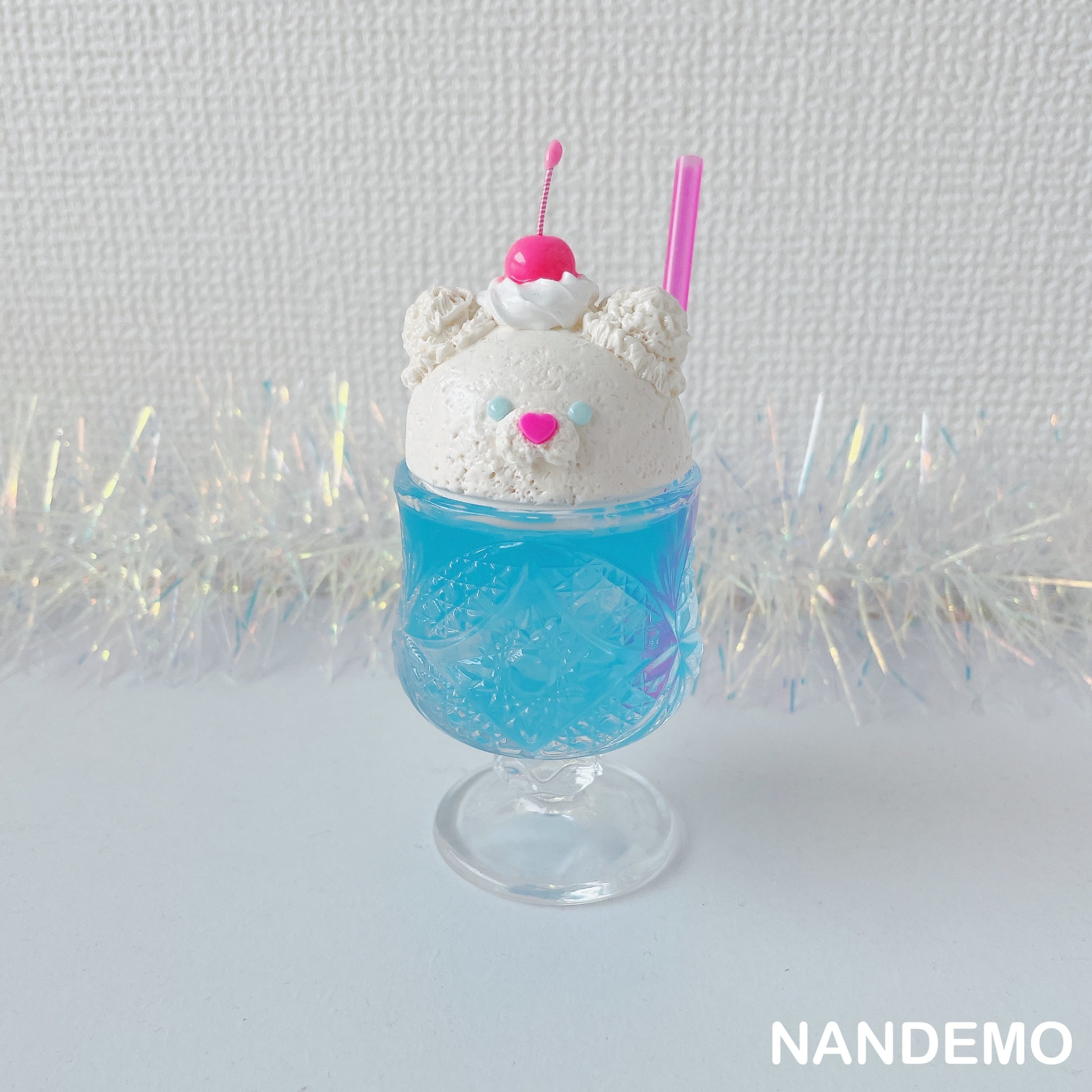【新品】NANDEMO クリームソーダオブジェ シュガーバニーズ しろうさ 8月下旬発送 クリームソーダオブジェ シュガーバニーズ しろうさ | NANDEMO