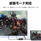 Hy+ Type-C to HDMI 変換アダプター HY-TCHD8 4K映像対応(Xperia5ii Xperia1ii AQUOS R5G arrows 5G Galaxy S20 5G/S20+/S10/S10+対応) ブラック