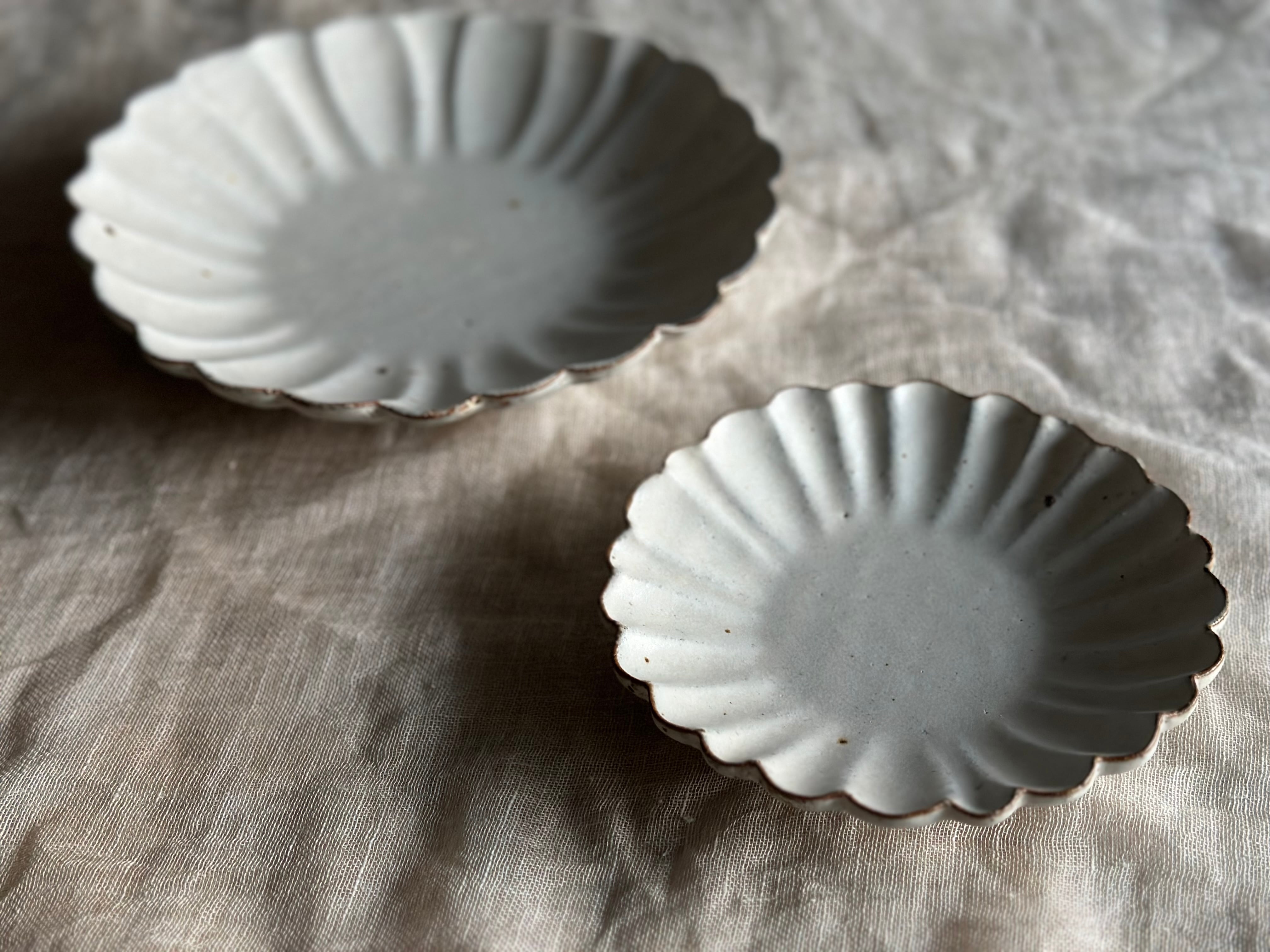 antique shiromoegi マーガレットプレート(中サイズ)