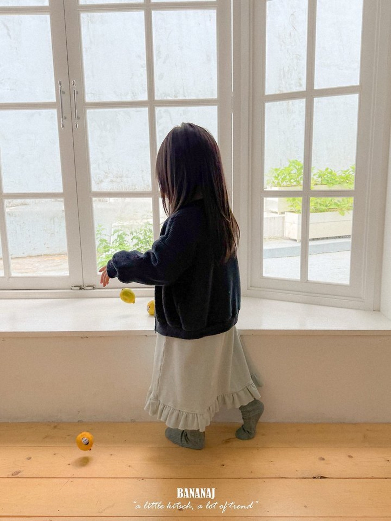 韓国子供服 / BANANA J / 26Autumn / ワッフル ジャケット / 秋服 / キッズ *XS~JS*