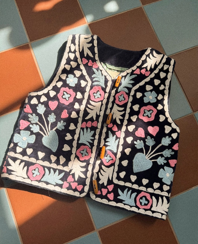 《即納》SISSEL MINI / TIMOTHY MINI VEST - Leftover Fabric Navy