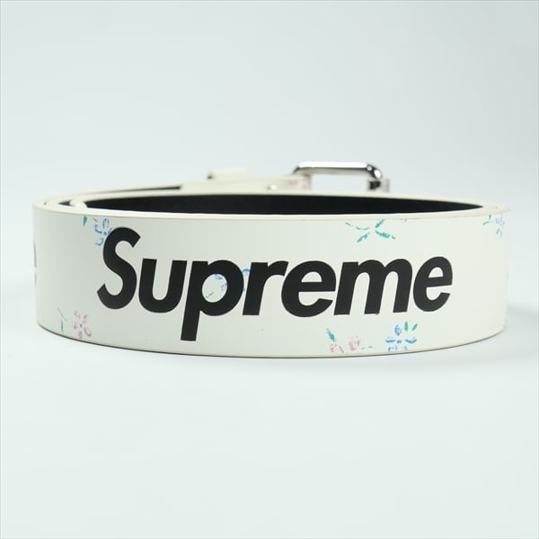 Size【L】 SUPREME シュプリーム 25FW Repeat Leather Belt white