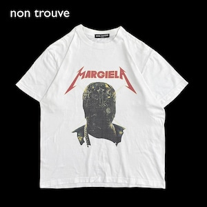 【non trouve】メタリカ METALLICA ロゴ プリントTシャツ MARGIELA バンドTシャツ ロックTシャツ ホワイト L相当 us古着