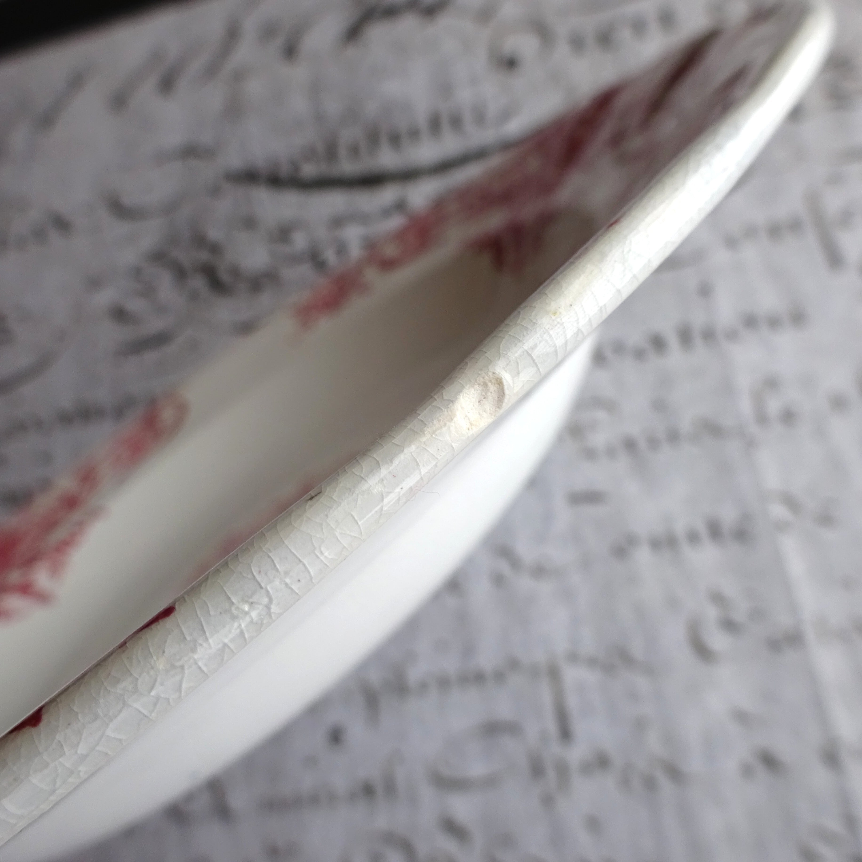 ☆ F F PEXONNE modèle Louis XVI assiette creuse (B)