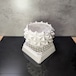 3Dプリンター鉢 "K12 錐" × CROSSSTUDS 鉢皿 セット | size-S ホワイト