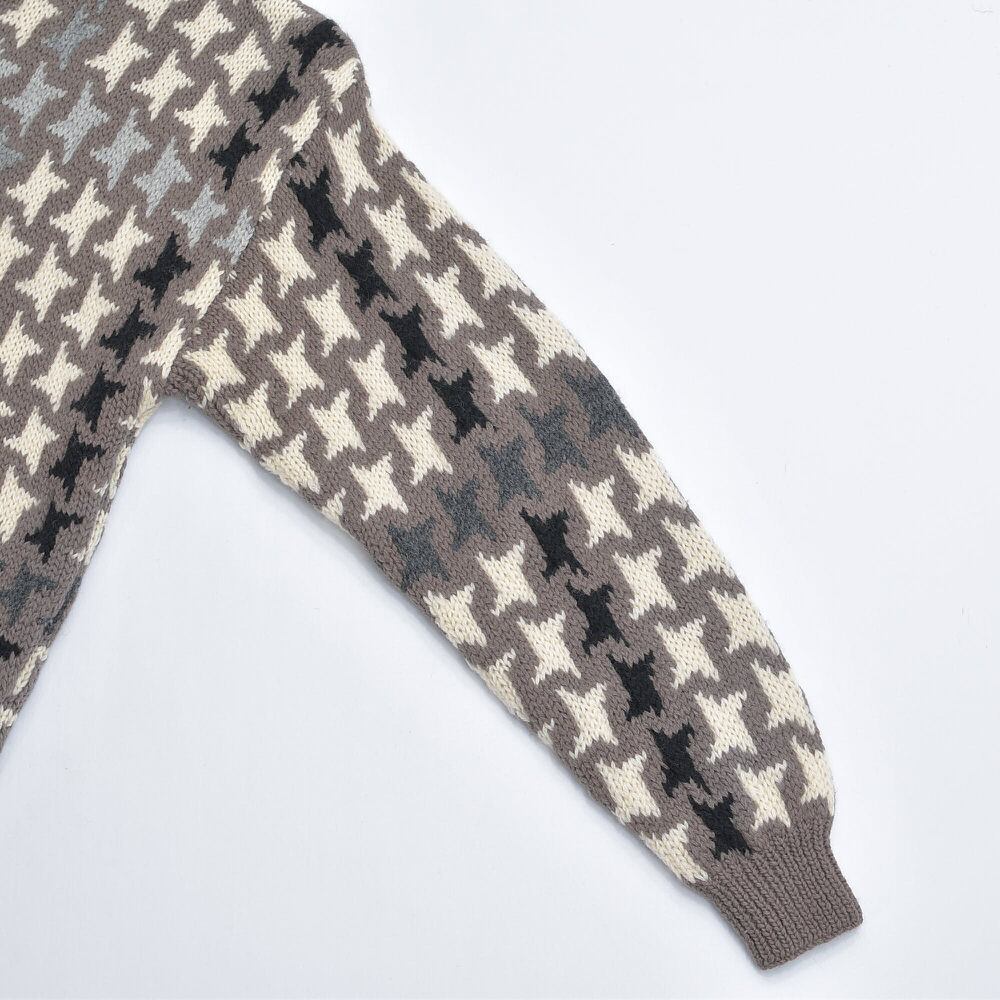 80～90s BRITCHES ハウンドトゥースチェック ハンドメイド セーター