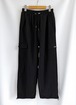 Human/予約【buyalldog】Flow wide Pants (Black)