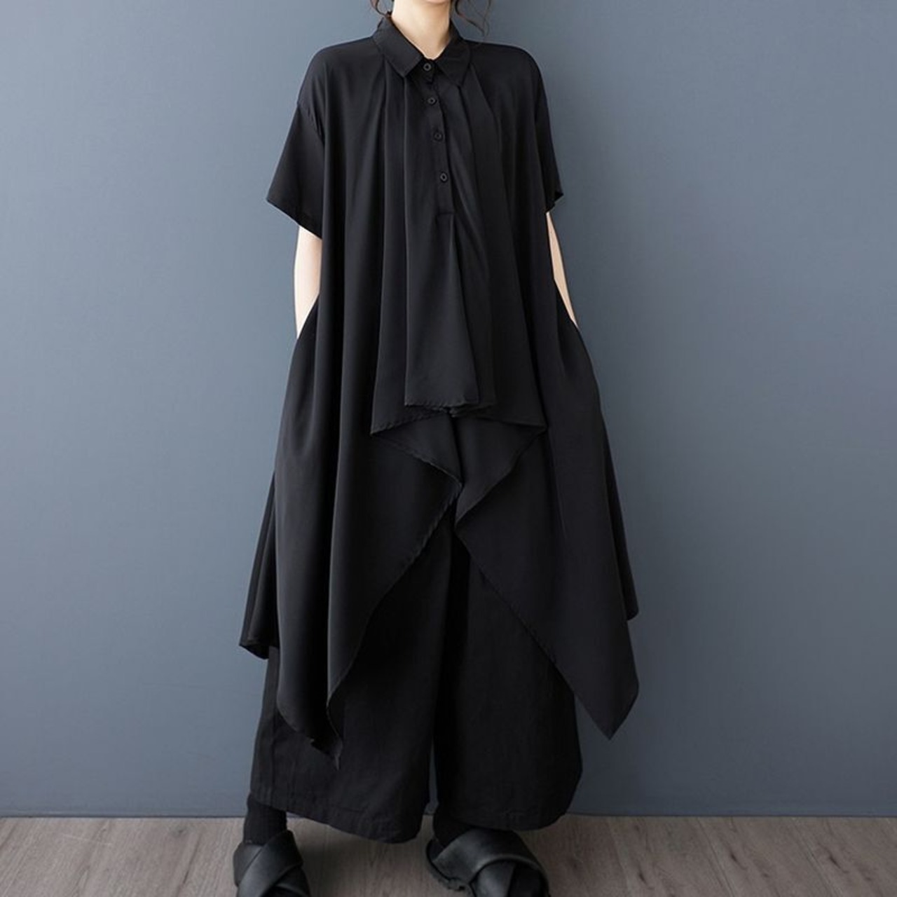 イレギュラーヘム チュニックシャツ  30102