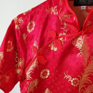 【USED】チャイ　ナドレス　ロングワンピース　チャイナ　