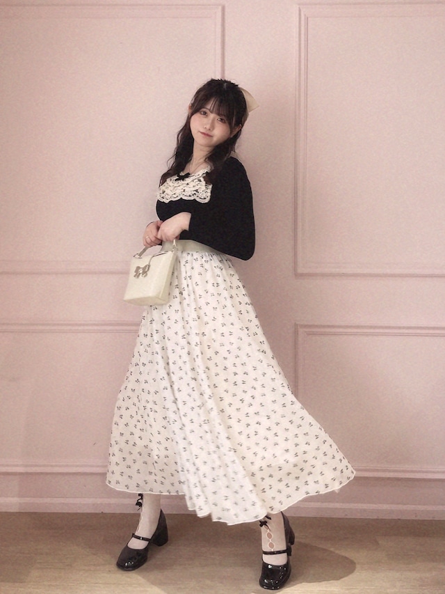 【LAST3】ribbon tulle skirt