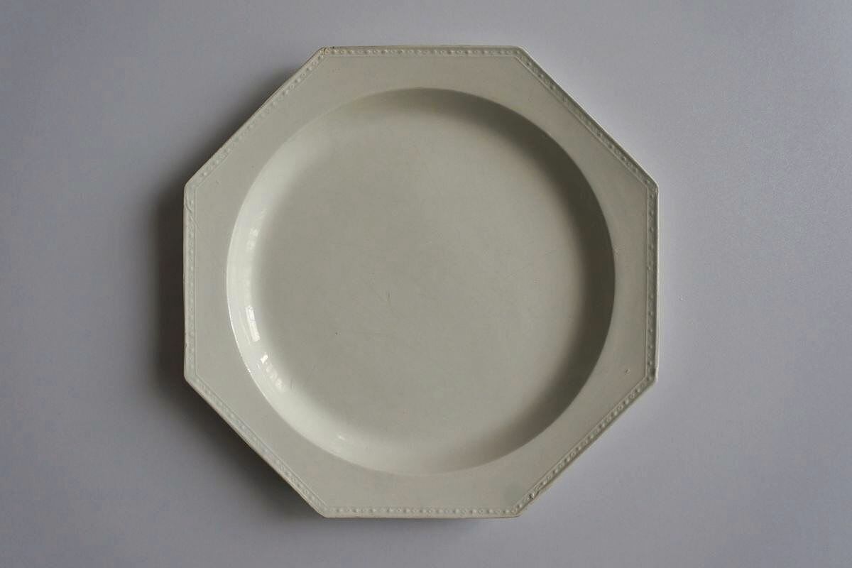 Early 19th C. Creil Octagonal Plate A