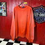 90s POLO RALPH LAUREN 無地スウェット フェードオレンジ ラグラン