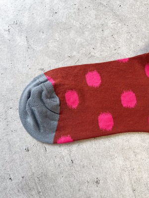 Bonne Maison/【Vénus】Sock Polka Dot Sepia VE2-01