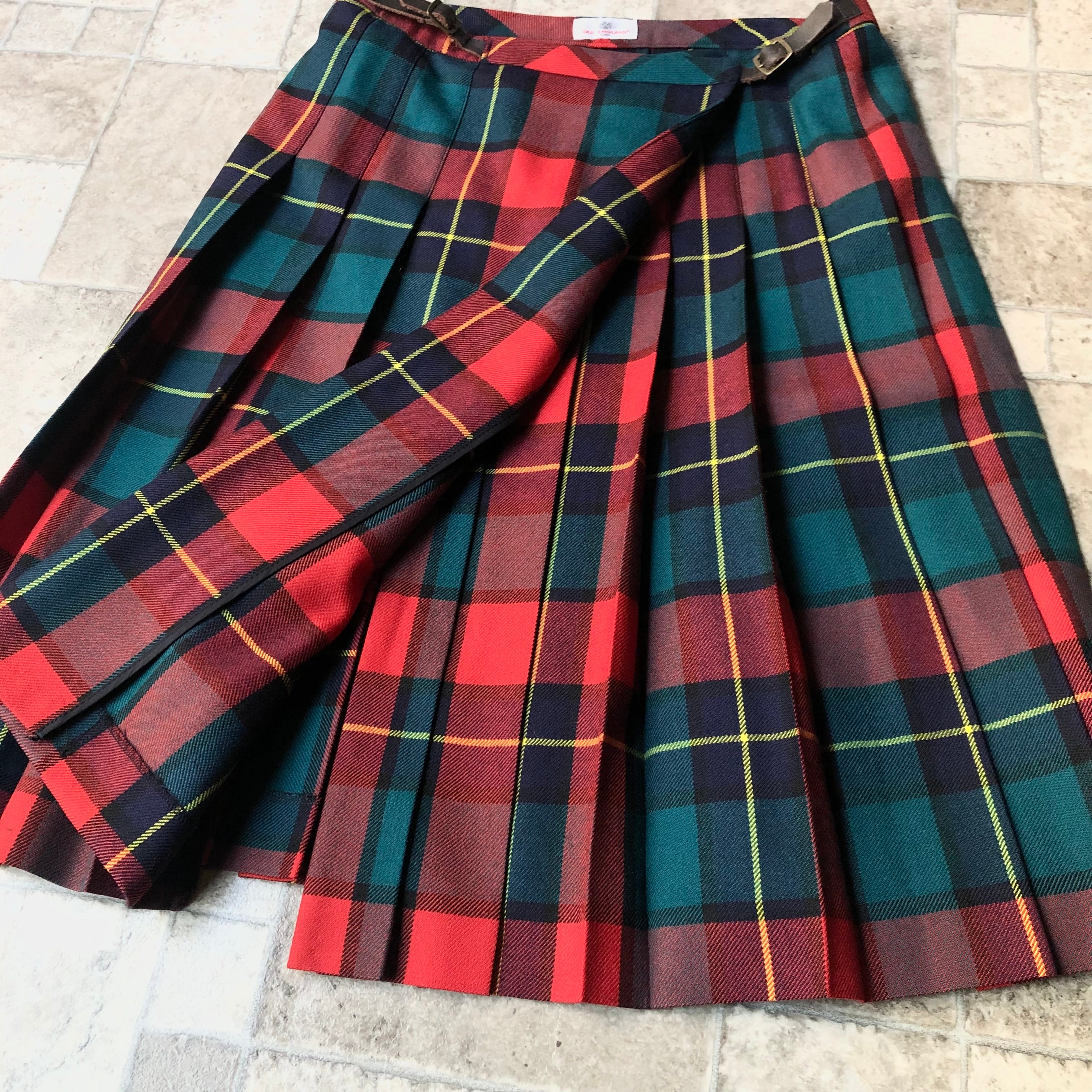 old england wool wrap skirt オールドイングランド ウールラップ ...