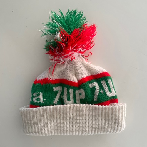 7up pon pon knit cap