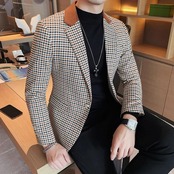 hound stooth casual suit jacket 00206