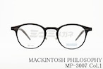 MACKINTOSH PHILOSOPHY 単式 跳ね上げ メガネ MP-3007 col.01 単式 ボストン マッキントッシュフィロソフィー 正規品