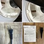 【未使用品】LEDIUS HBF-D09B ラタンスタンドライト ダークブラウン 屋外使用可【200サイズ】