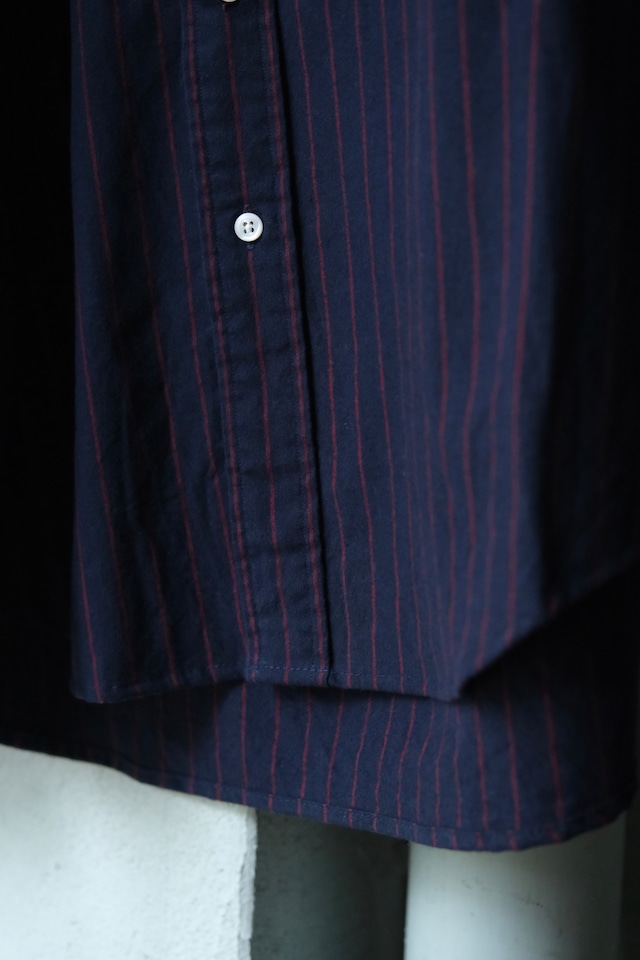 Utah/90's "Ralph Lauren"BLAIRE B.D stripe shirt/Navy×Red