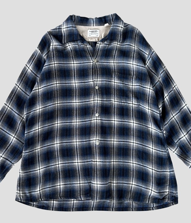 -ARROW- Vintage 60s L Opencollar Check Shirt made in USA