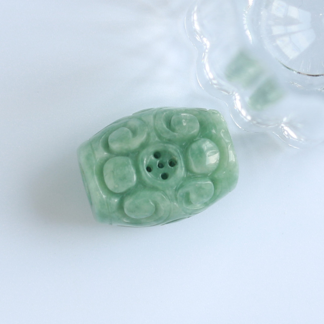 翡翠 如意 モチーフ ペンダントトップ MPH32RY A貨翡翠 jd_pt1037