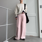 やわもち2wayバイカラーカフknit/エクリュ