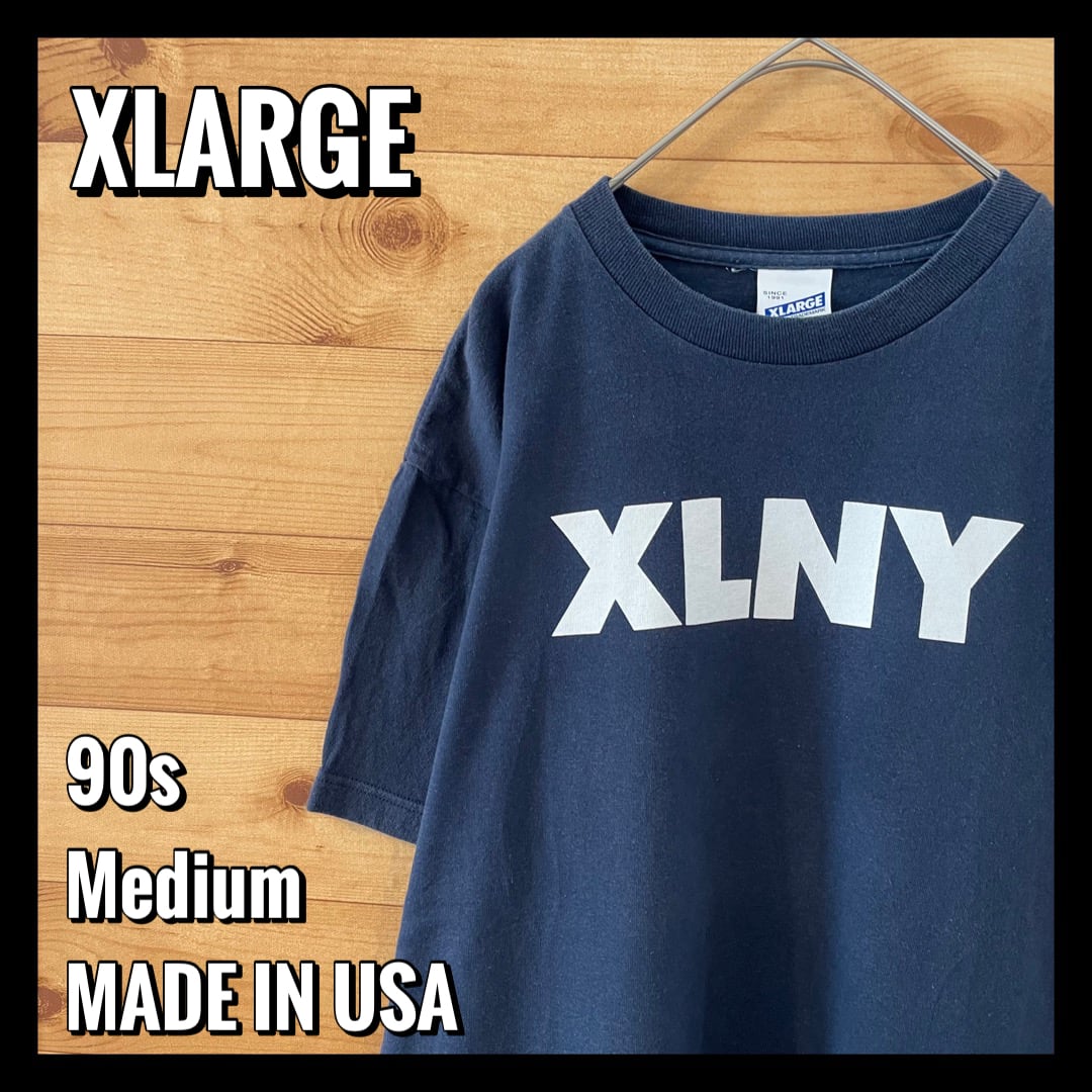 【XLARGE】90s USA製 XLNY ロゴ Tシャツ Mサイズ エクストラ 