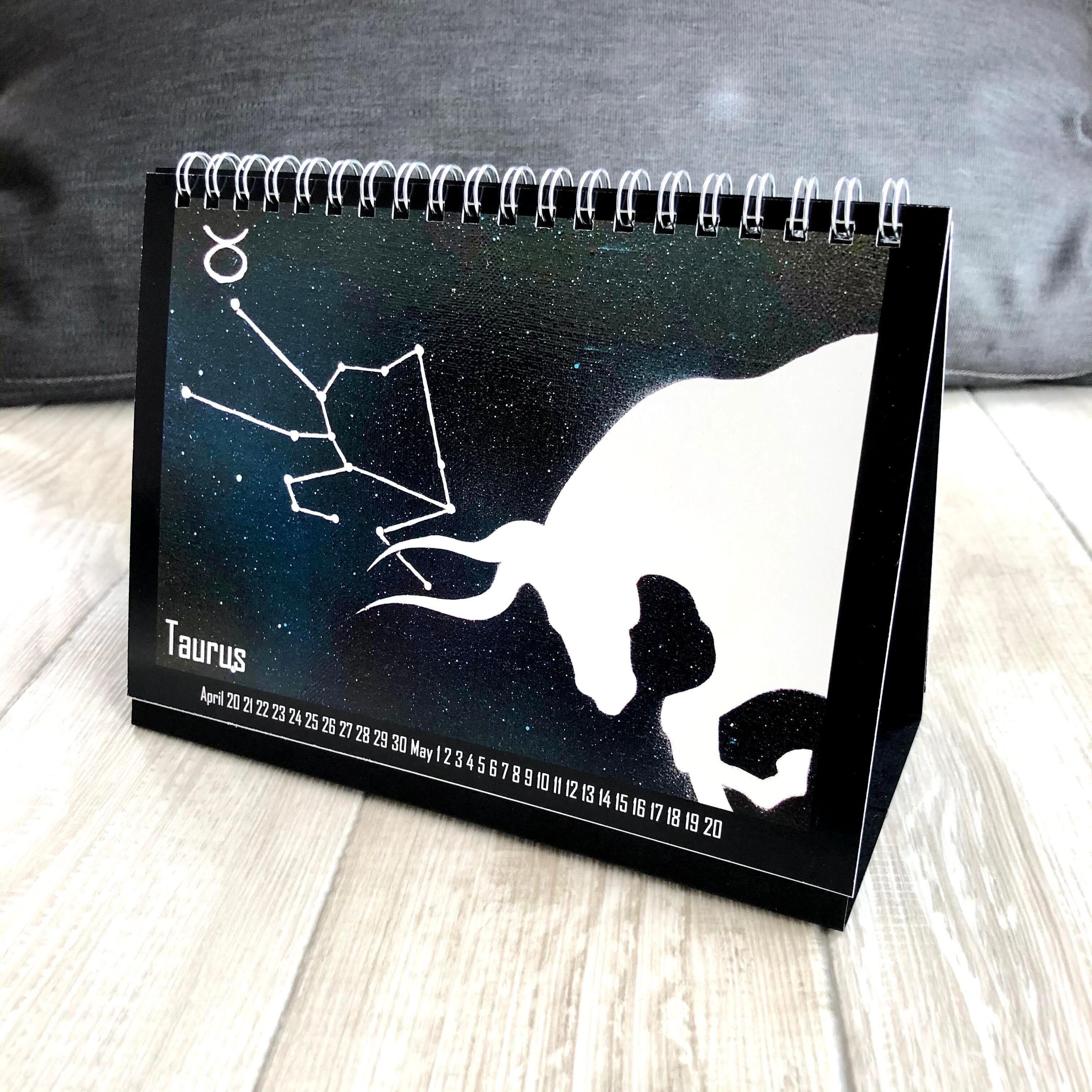 黄道十二宮 12星座の「星座めくり」卓上カレンダー | AKI SPRAY PAINT