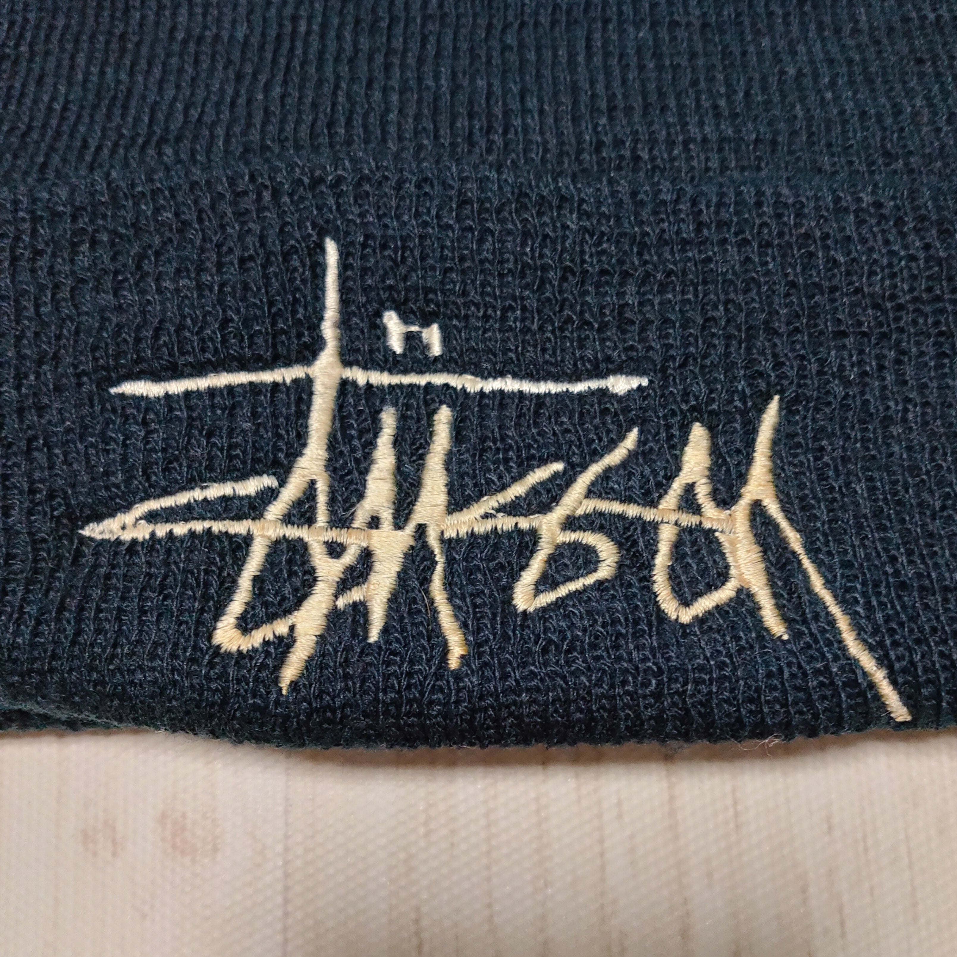 90s OLD STUSSY ステューシー ビーニー ニット帽 old skate old