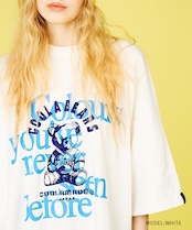 COOLAベアーエンブロイダリールーズTシャツ (WHITE) CQ-48032