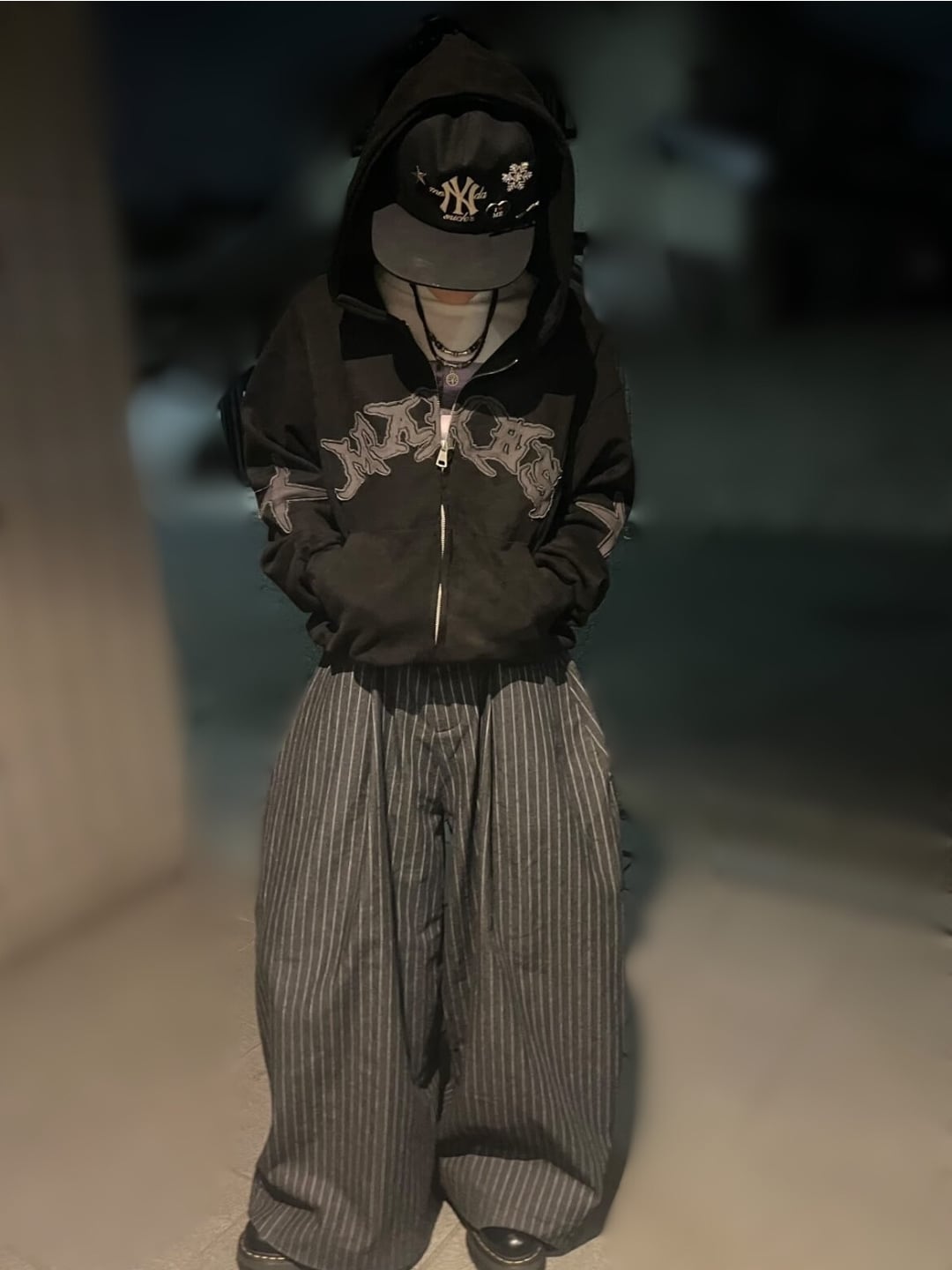 ストリートパーカー（ブラック） el1195 | elev fashion store
