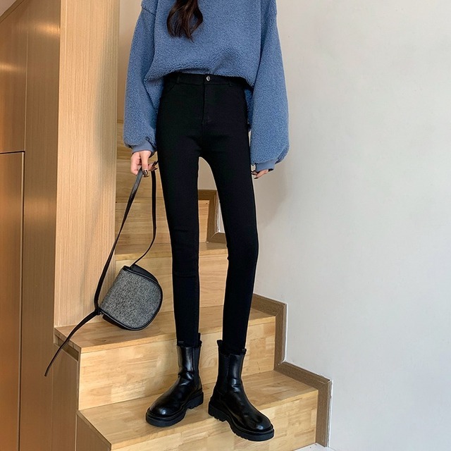 ベルベットブラックオータムウィンターカジュアル 秋物 冬物 タイツ ストッキング ソックス YY-ファッション2376933823