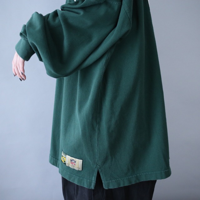 "NFL" green bay packers XXL over silhouette l/s tee