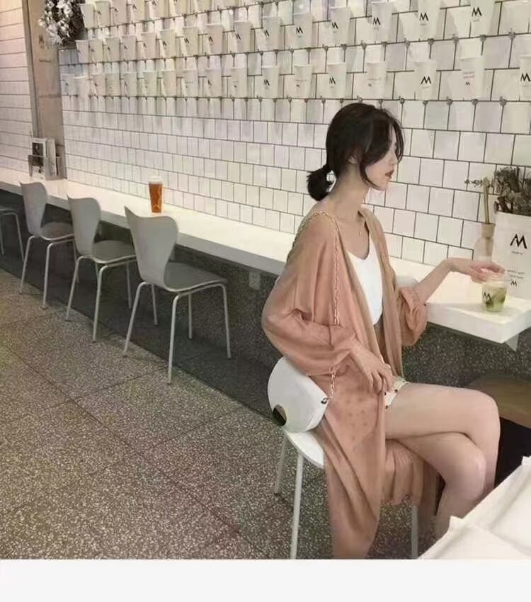 シアーロングカーディガン　AJ12541-815