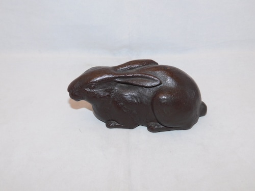 鉄製兎 an ornament iron rabbit(No2)