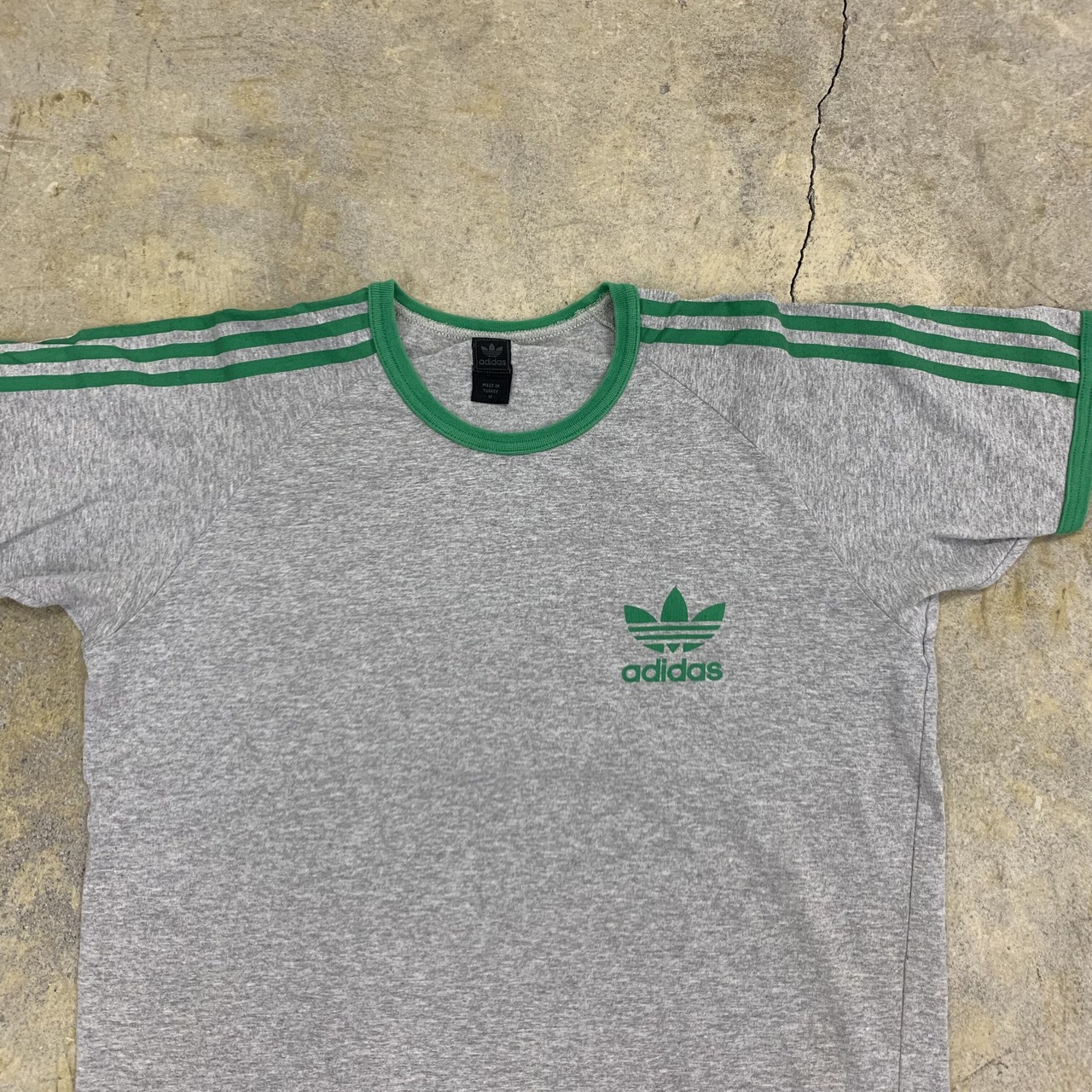 THRIFT | adidas ringer tee | grey #1 | HOWDAY