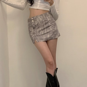 [PEACHVIN] Miss Crack Mini Skirt 正規品 韓国ブランド 韓国通販 韓国代行 韓国ファッション スカート