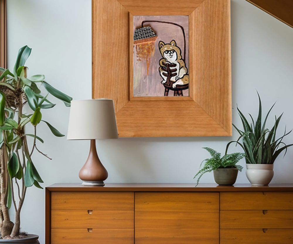 原画：4号】柴犬と曲線 | Yoshie Moriuchi