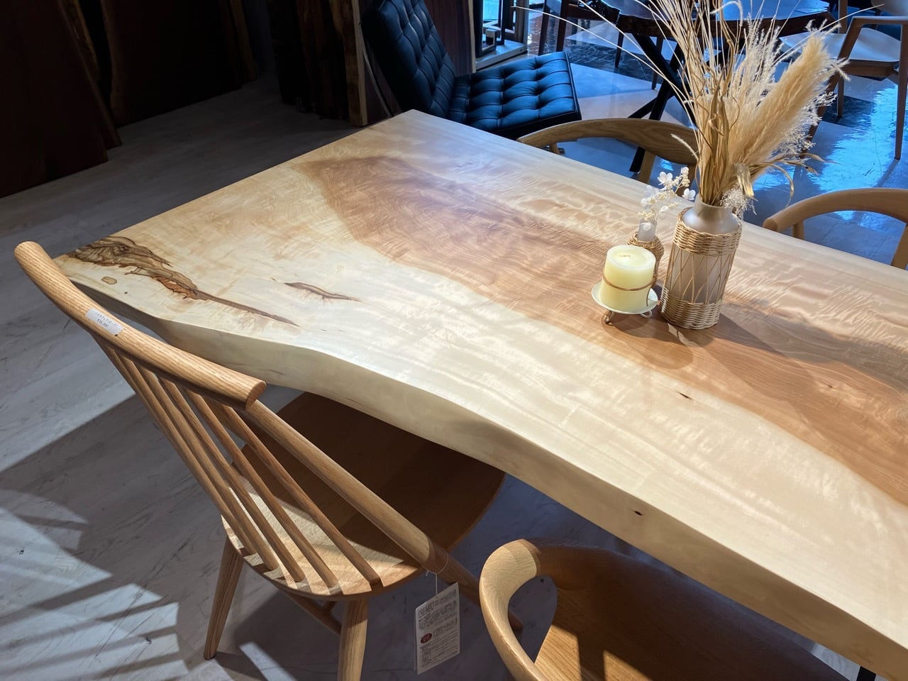 栃（トチ）_1700×950-740×62_青山店_テーブル天板/一枚板 242325-1