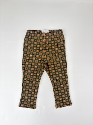 【26AW】&PAL(アンドパル)フラワースパッツ カーキ(80/90/100/110)