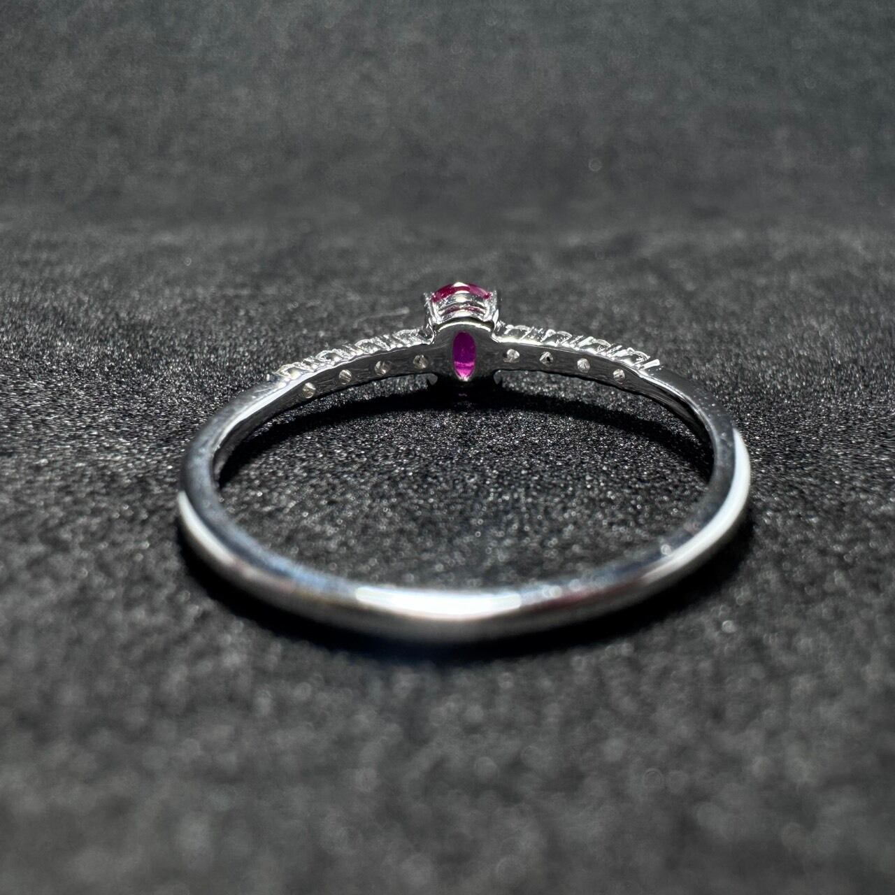 ルビー/0.71ct ダイヤモンド/0.25ct リング K18PG H1019 【公式通販】