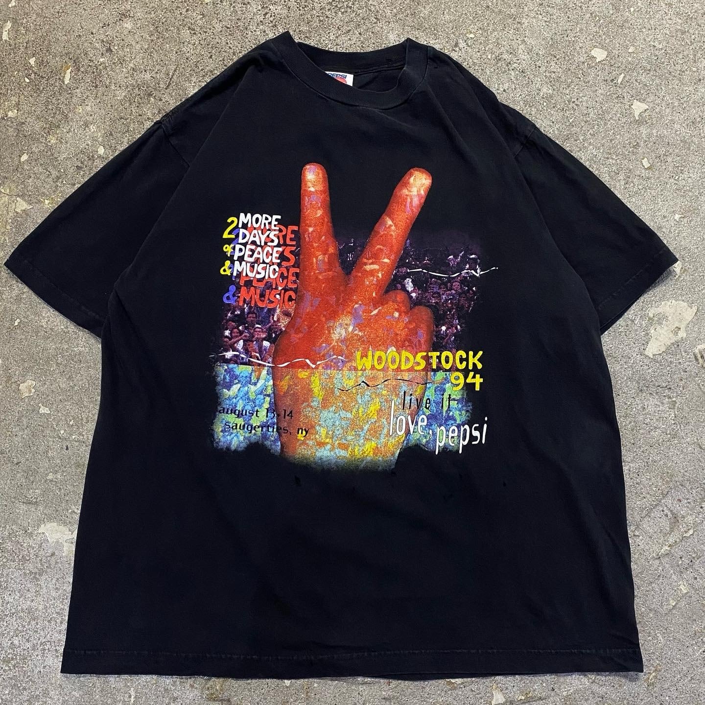 94s Woodstock × Pepsi T-shirt | What 