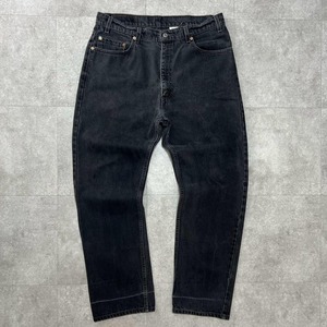 36×30 USA 96年　リーバイス 505 ブラック　黒　デニム　後染め
