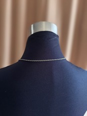 tribal metal long necklace-5147-8