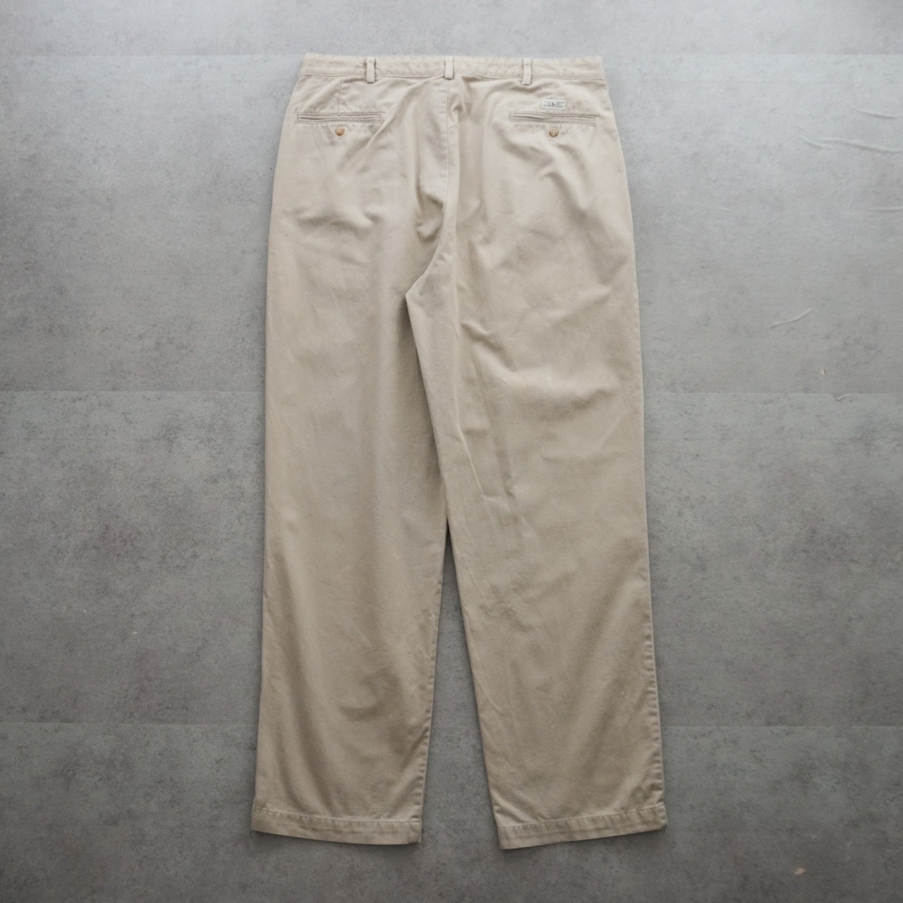 90s Polo by Ralph Lauren POLO CHINO ANDREW "made in USA" beige [W36L31.5相当] 古着 - 3