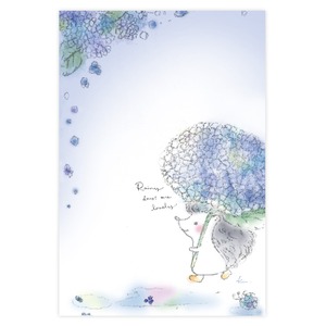 ポストカード   Rainy days are lovely ( 雨の日も素敵ね ） 〜 ki〜. 〜 [K14-1]