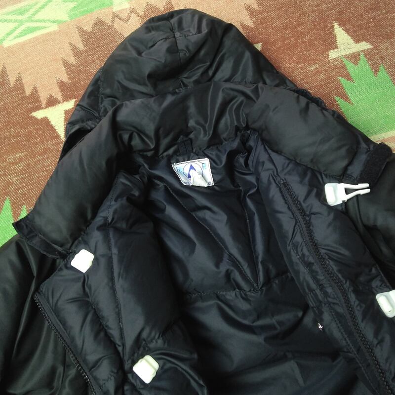 70s GERRY SLOPE COAT Black Down Jacket (S) | Wonder Wear